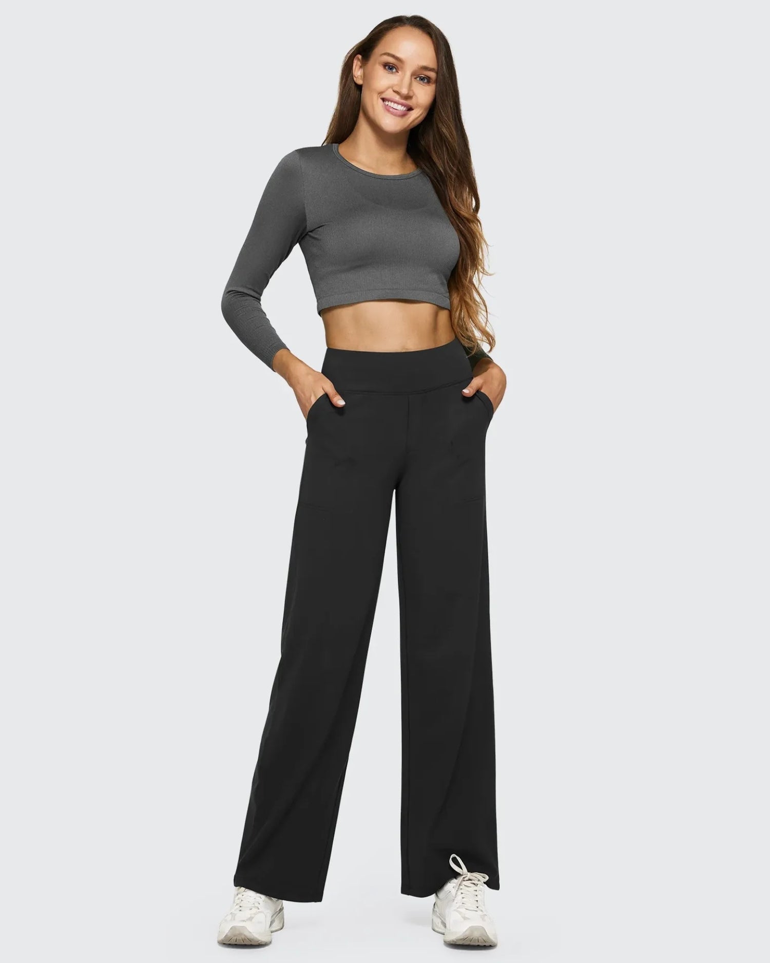 Pantalón de Pernera Ancha con Tejido Técnico Elástico®