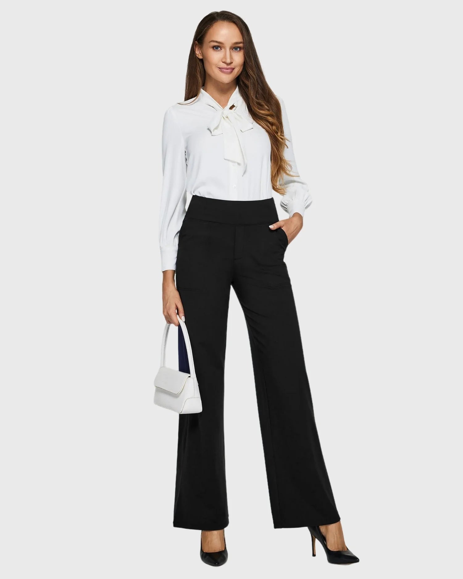 Pantalón de Pernera Ancha con Tejido Técnico Elástico®
