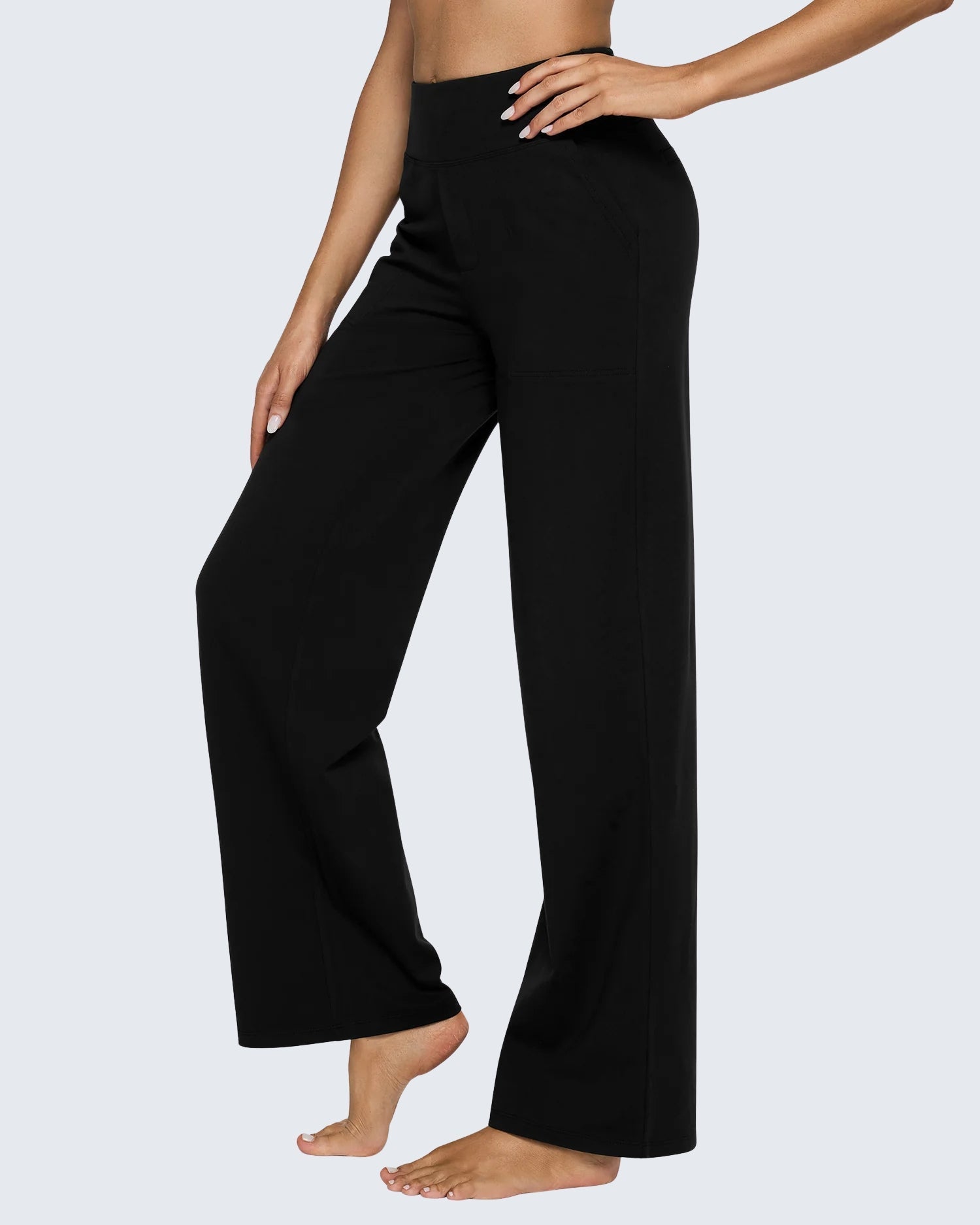 Pantalón de Pernera Ancha con Tejido Técnico Elástico®