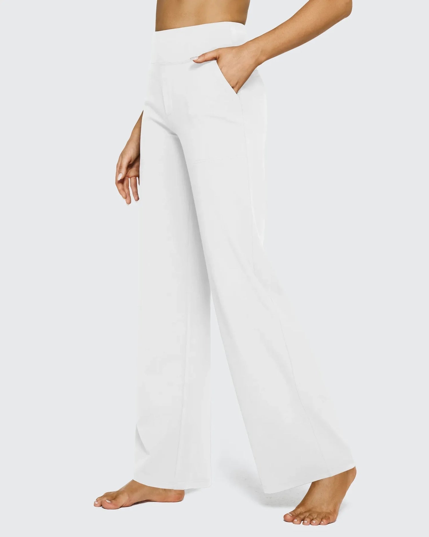 Pantalón de Pernera Ancha con Tejido Técnico Elástico®