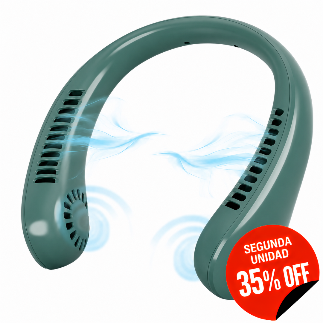 Ventilador Portátil de Cuello - Frescura cómoda en cualquier momento