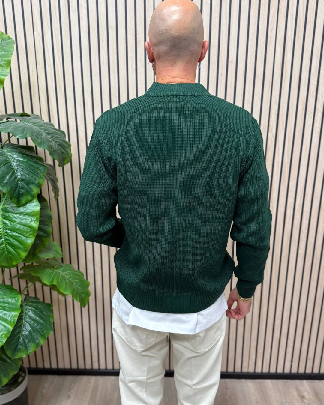 Cárdigan Clásico de Punto para Hombre