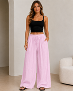 Pantalón Amplio Fluido con Cintura Ajustable®