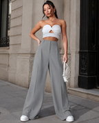 Pantalón Palazzo de Cintura Alta con Pinzas®