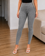 Pantalones Ajustados de Cintura Alta