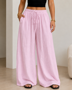 Pantalón Amplio Fluido con Cintura Ajustable®