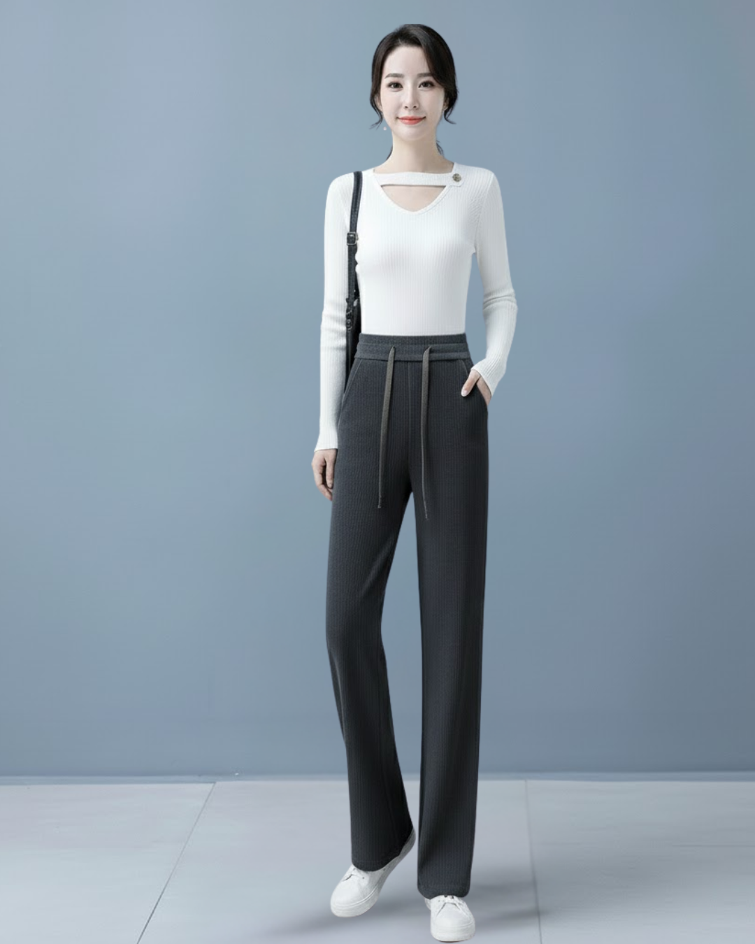 Pantalones anchos de terciopelo informales para mujer®