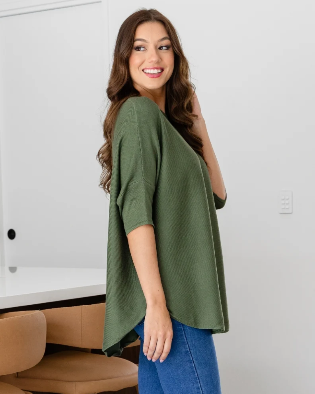 Jersey de Punto de Corte Fluido para Mujer®