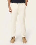 Pantalón Clásico para Hombre con Cremalleras Invisibles en los Bolsillos y Tejido Impermeable