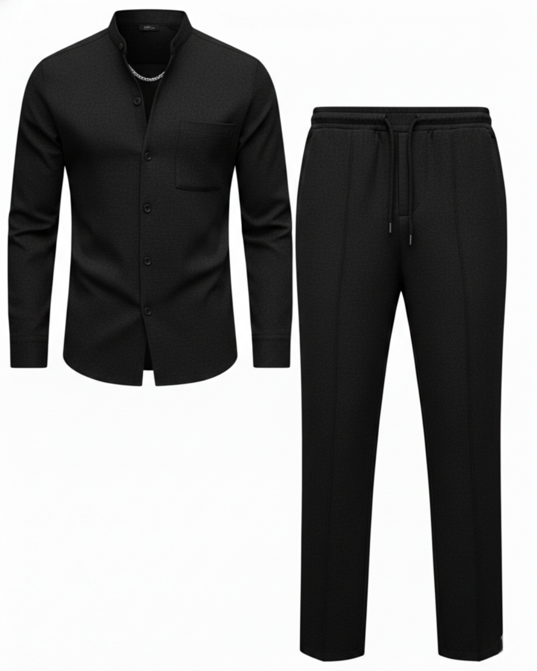 Conjunto Masculino de Camiseta y Pantalón con Textura Waffle®