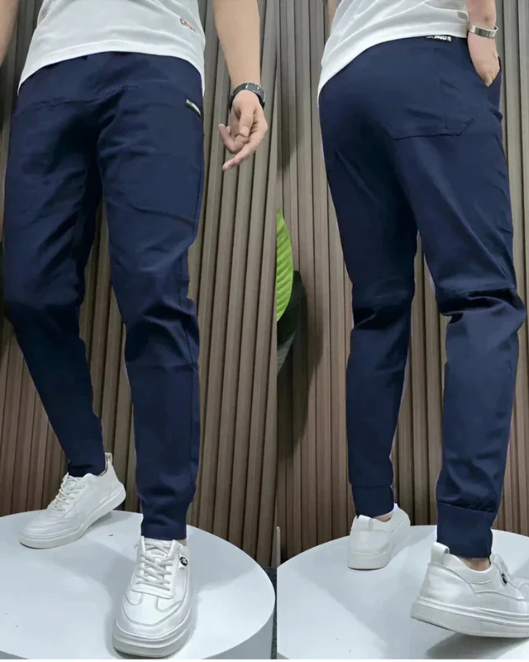 Pantalones elásticos premium ajustados