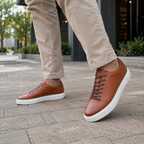 Zapatos de cuero casuales con suela cómoda