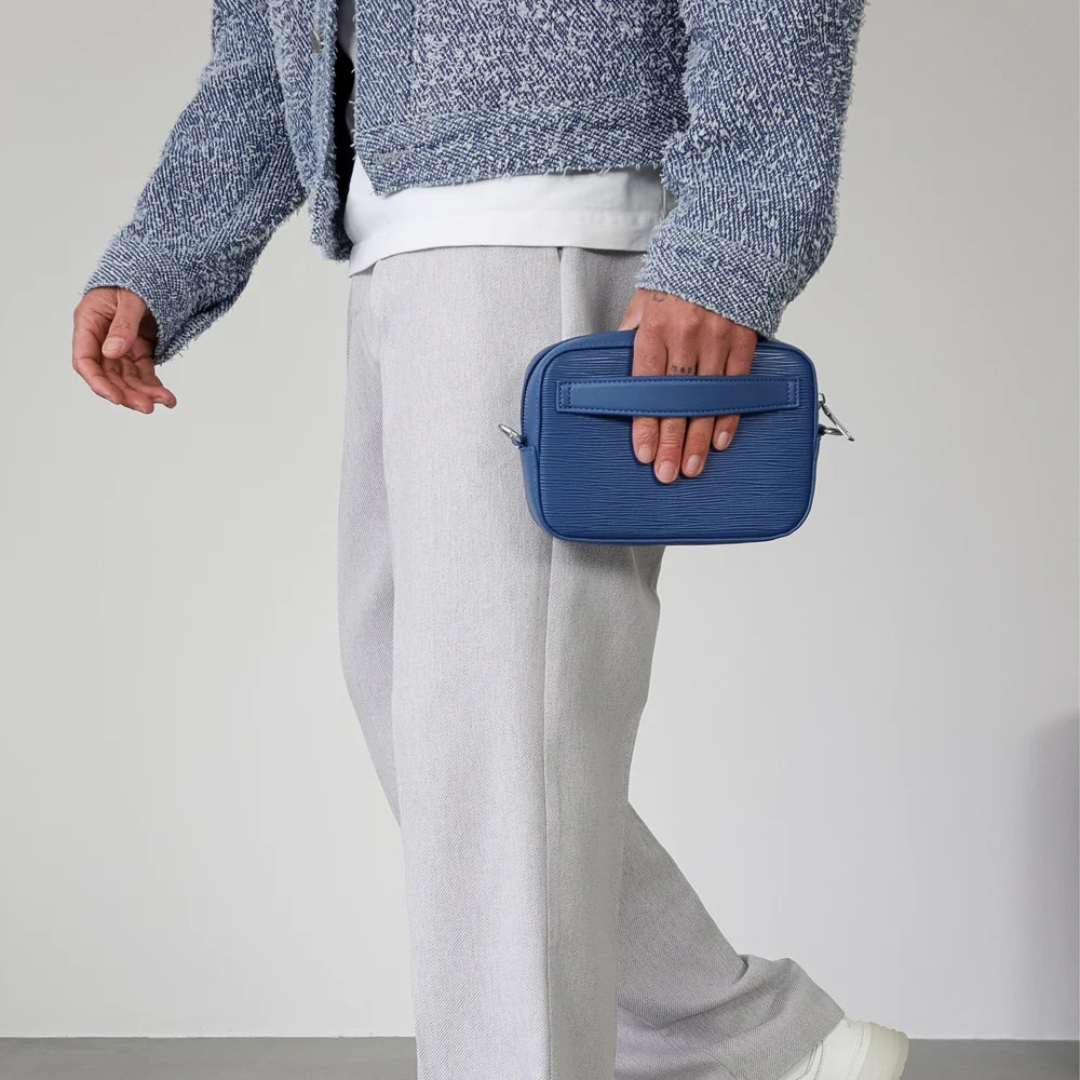 Bolso de cuero sintético para hombre con bolsillo delantero®