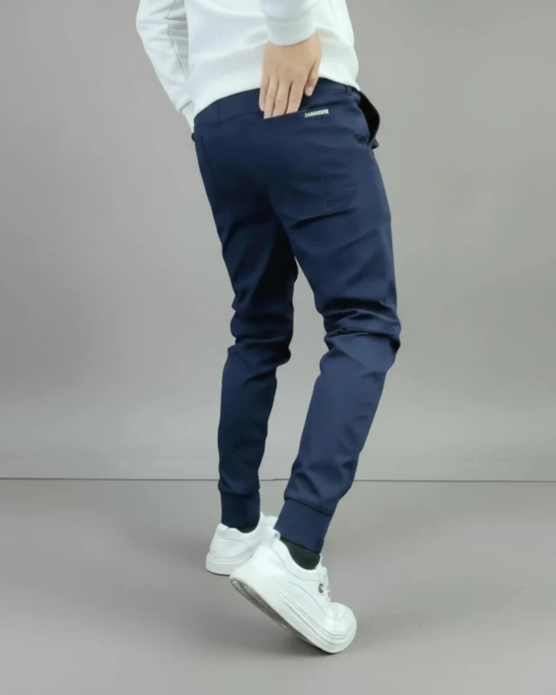 Pantalones elásticos premium ajustados para hombre®