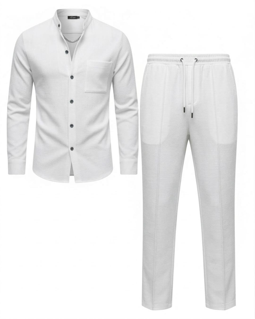 Conjunto Masculino de Camiseta y Pantalón con Textura Waffle®