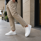 Zapatos de cuero casuales con suela cómoda