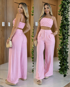 Conjunto de Verano con Pantalón Palazzo