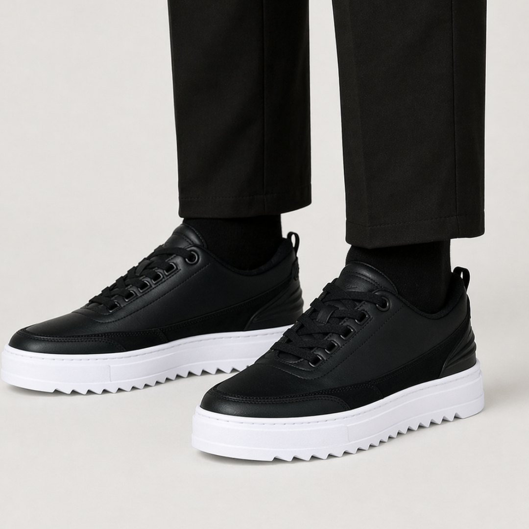 Zapato con elevación oculta