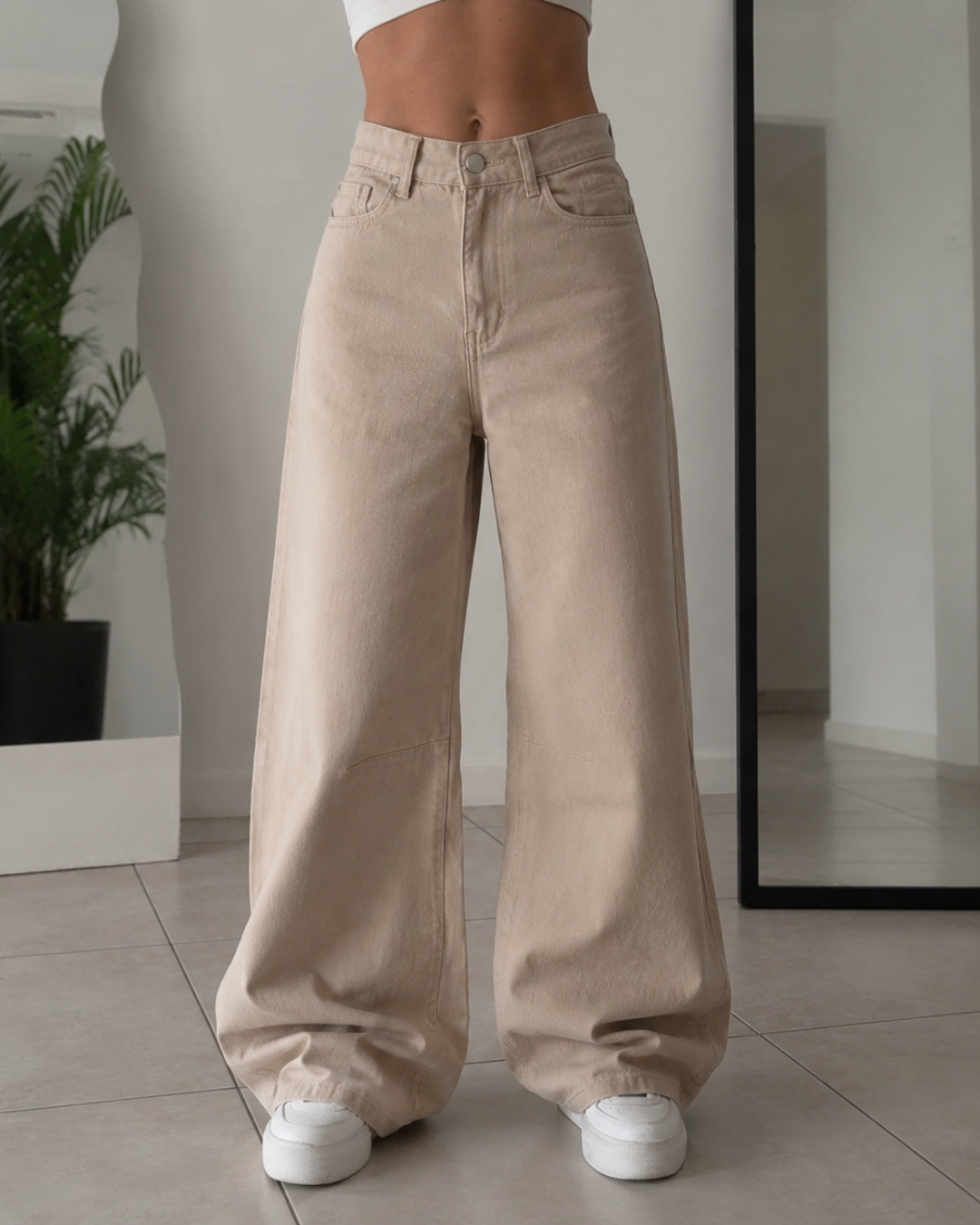 Pantalón de pierna ancha y cintura alta®