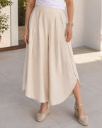Pantalón Palazzo con Pliegues y Corte Fluido®