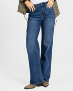 Pantalones de Mezclilla Anchos de Cintura Alta®
