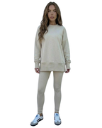 Conjunto Deportivo de Suéter Holgado y Pantalón para Mujer®