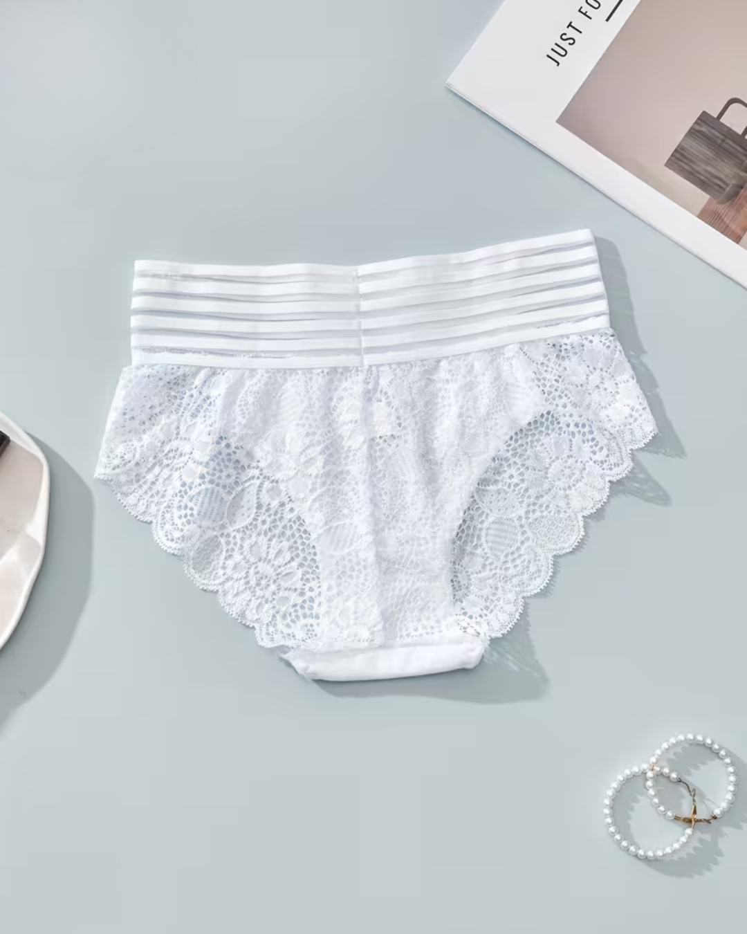 Ropa Interior de Encaje con Ajuste de Cintura Para Mujer (OFERTA 2X1)