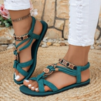 Sandalias planas con detalles boho®