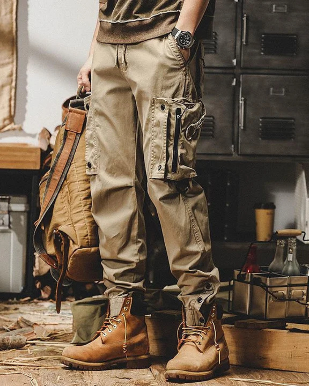 Pantalón Cargo con Múltiples Bolsillos Islandia®