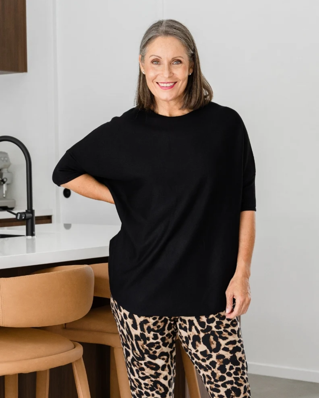 Jersey de Punto de Corte Fluido para Mujer®