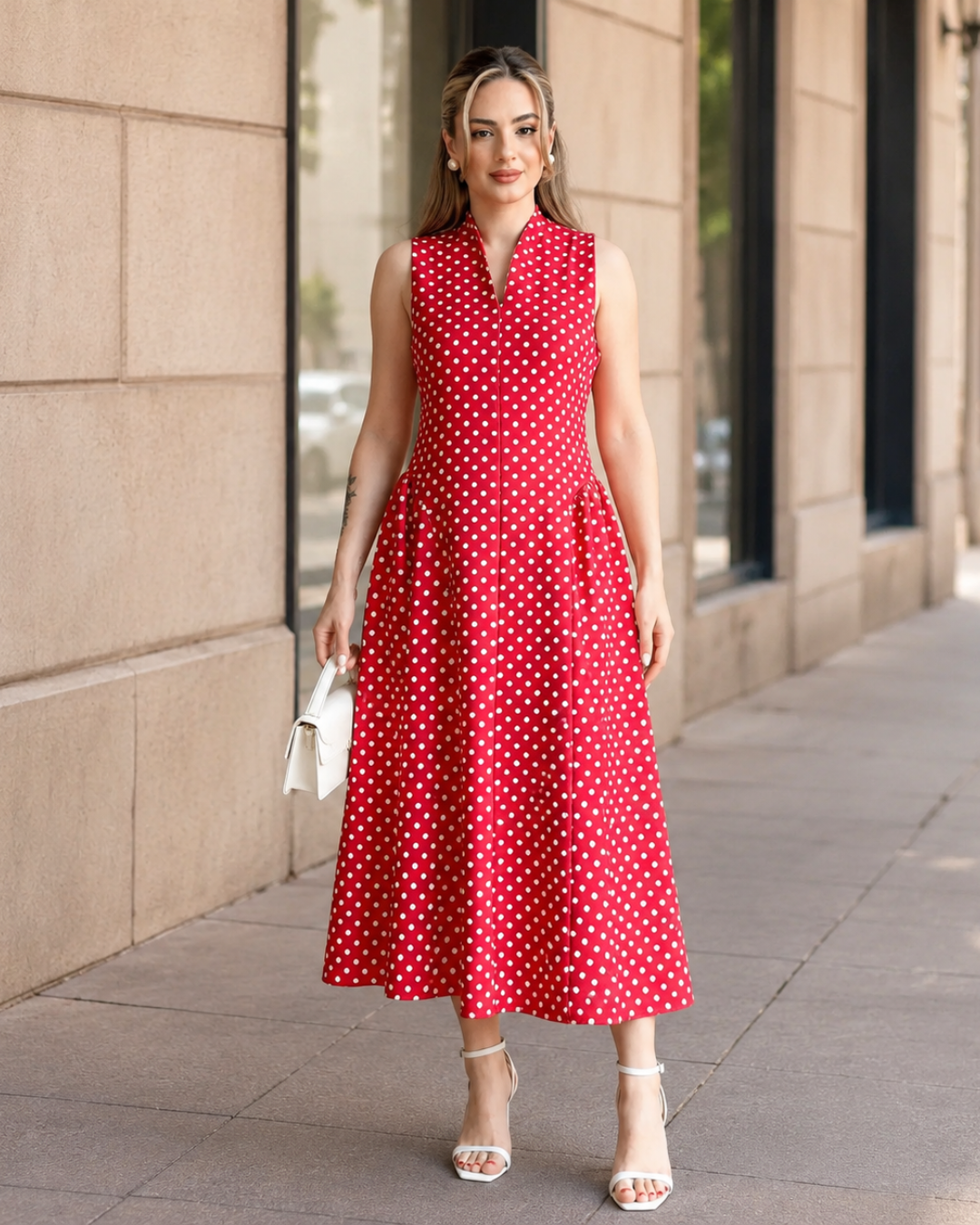 Vestido Midi de Lunares®