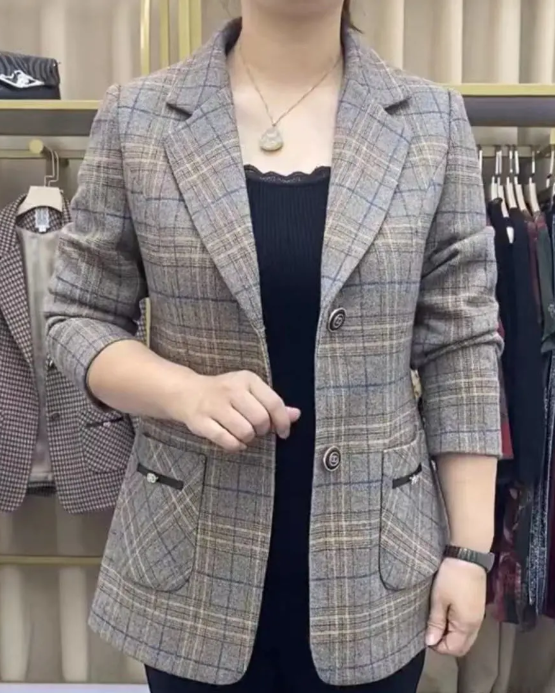 Chaqueta de Lana Estructurada para mujer