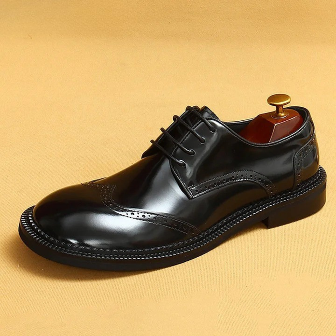 Zapatos brogue de estilo británico con puntera redondeada®