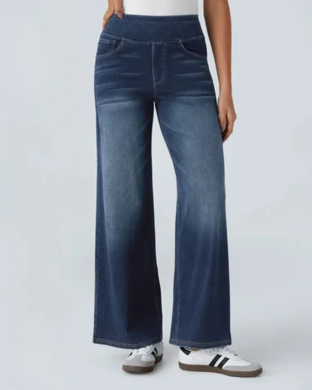 Pantalón de Pata Ancha Elástico para Mujer®