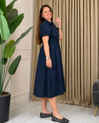 Vestido Camisero de Jean con Cintura Ajustable®