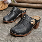 Sandalias de punta cerrada con tacón