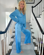 Conjunto de Pijama Denim Dreams para Mujer con Estilo Moderno y Confort Absoluto