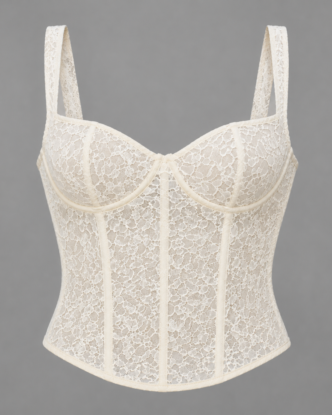 Top de encaje con escote cuadrado®