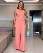 Conjunto de Top y Pantalón Palazzo