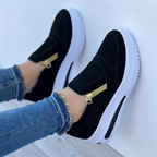 Zapatillas ligeras y cómodas con cremallera lateral