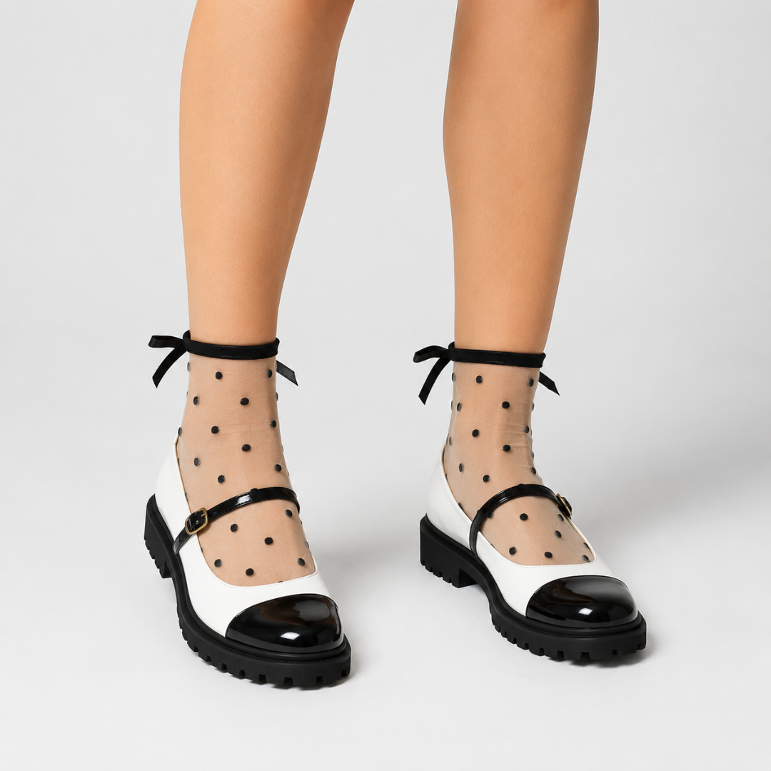 Zapatos con Hebilla y Suela Dentada®