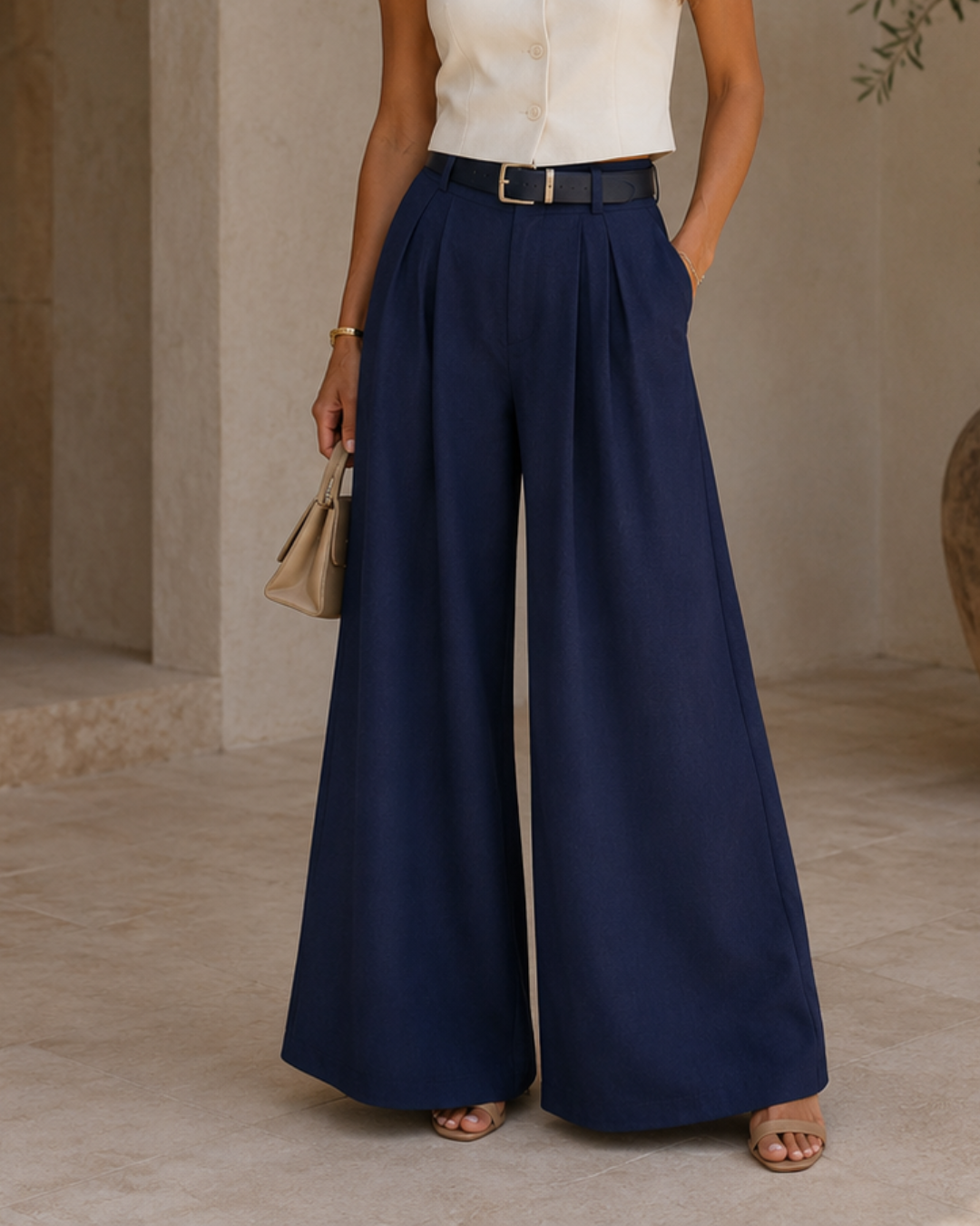 Pantalón Ancho Elegante