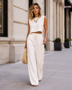 Conjunto relaxed de pantalón ancho