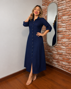 Vestido Camisero Largo