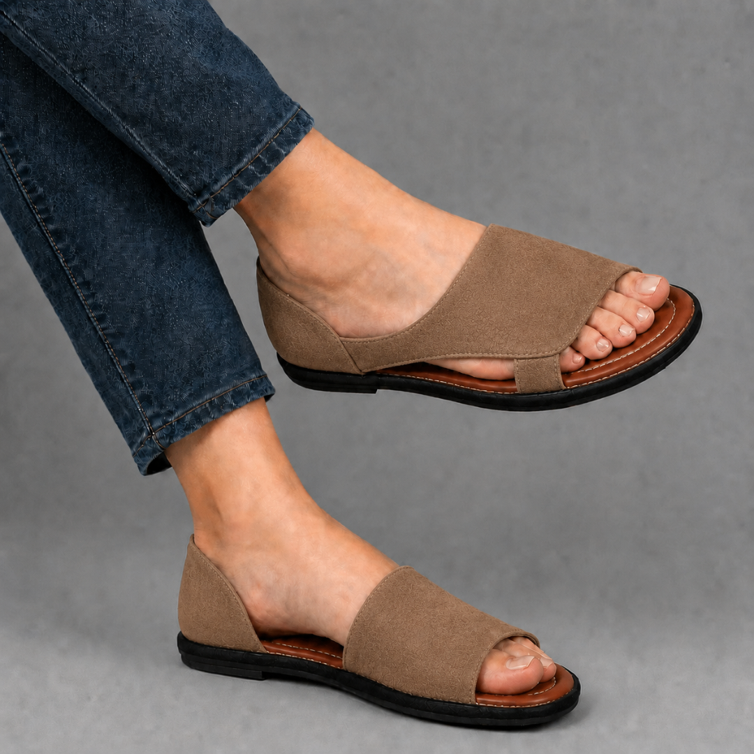 Sandalias Planas con Punta Abierta®