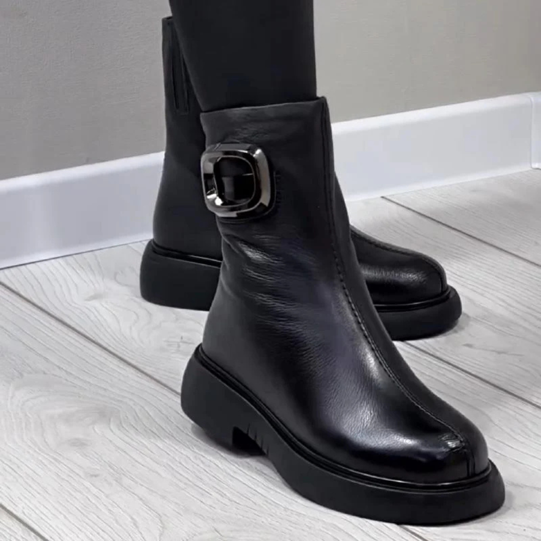 Botas de cuero cálidas hasta el tobillo®