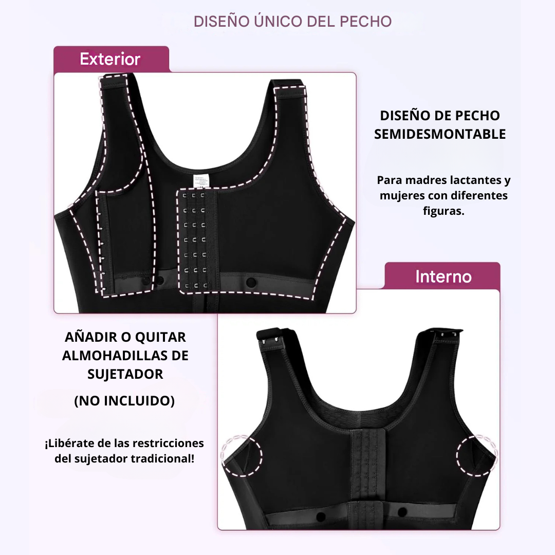 Faja con Sujetador Integrado de Doble Compresión