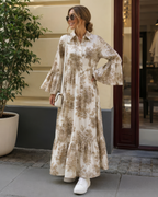 Vestido con Estampado Botánico