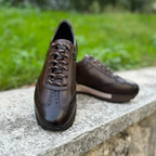 Zapatos Casuales Deportivos de Cuero Genuino Retro