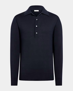 Polo de Manga Larga en Punto Fino para Hombre®